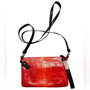 ✨FOLEY + CORRINA✨Snakeskin Crossbody Bag